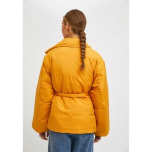 Γυναικείο cropped παλτό με γιακά πέτο και ζώνη, fa21han52000024, chic & chic 1