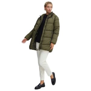 Bomina midi μπουφάν, λαδί, Chic & Chic