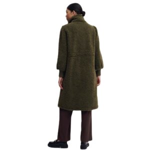 Sheepskin-effect παλτό, λαδί, Chic & Chic