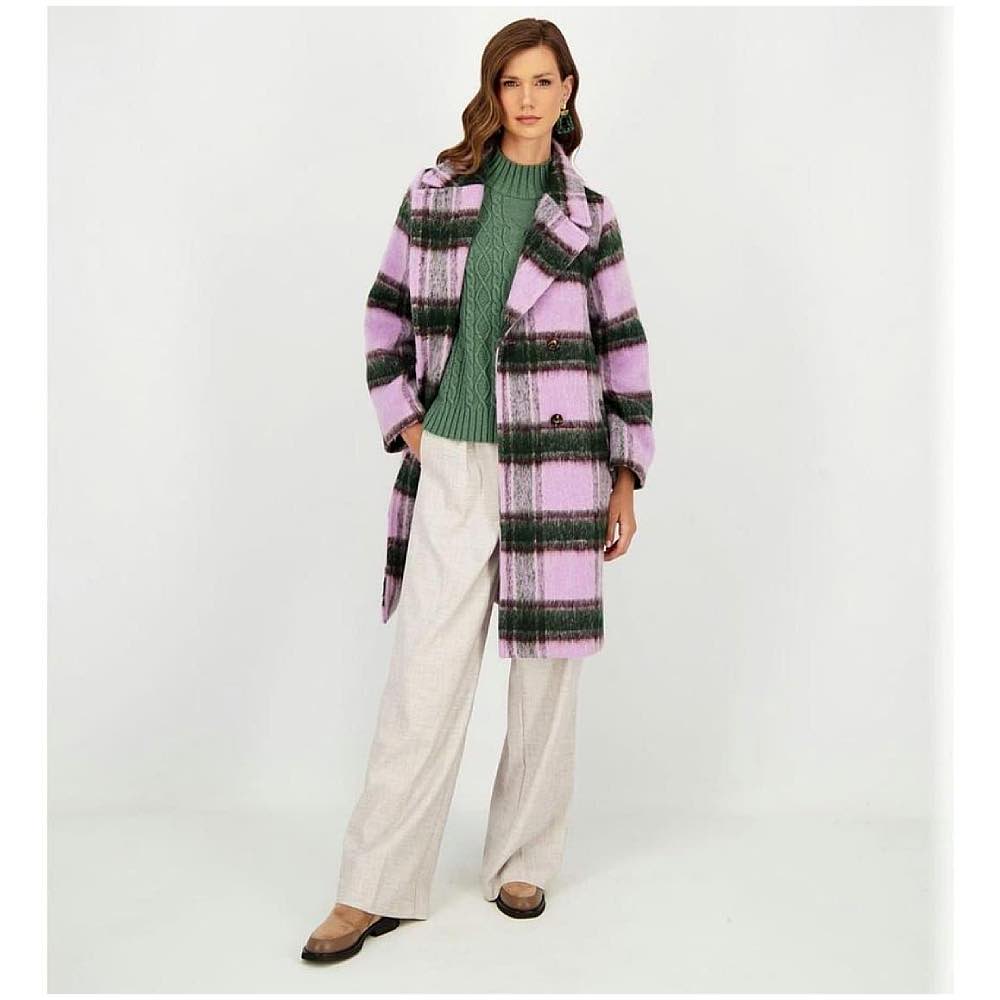 Μάλλινο καρό παλτό, Chic & Chic