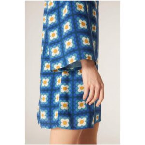 Μίνι μπλε floral φόρεμα, Chic & Chic