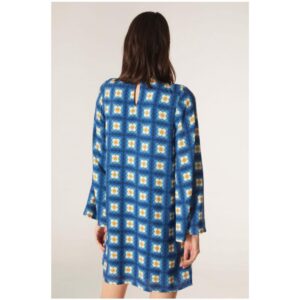 Μίνι μπλε floral φόρεμα, Chic & Chic