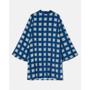 Μίνι μπλε floral φόρεμα, Chic & Chic