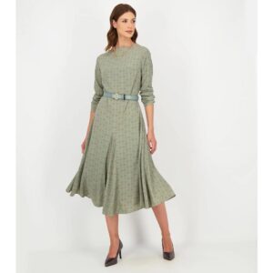 Φόρεμα μίντι κρεπ, Chic & Chic